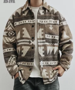 Chemise en laine lourde Vintage pour hommes – Image 2