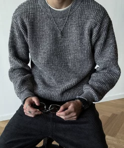 Pull en tricot épais de Style japonais pour hommes – Image 5
