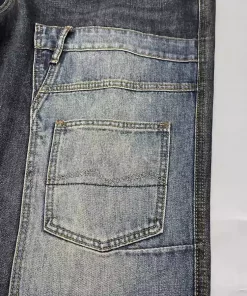 Jean patchwork avec plusieurs poches – Image 6