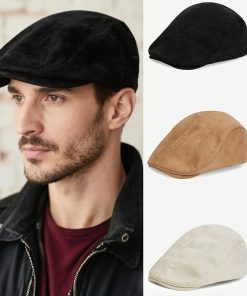 Béret en daim pour hommes et femmes