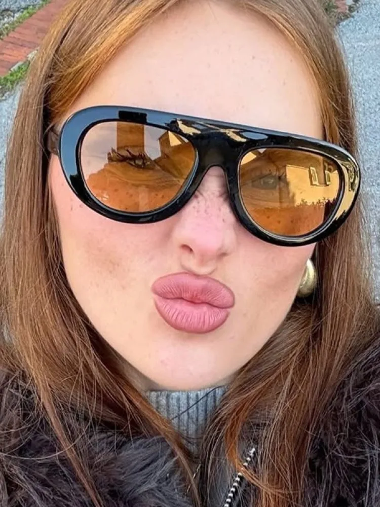 Lunettes de soleil rondes Mode rétro – Image 3