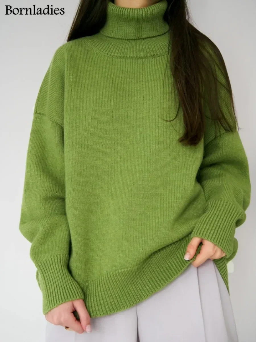 Pull à col roulé Chic automne hiver Femme – Image 7