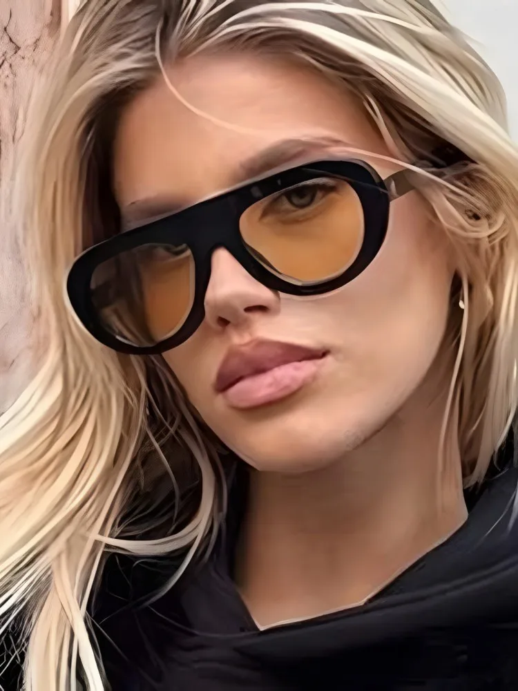 Lunettes de soleil rondes Mode rétro – Image 2
