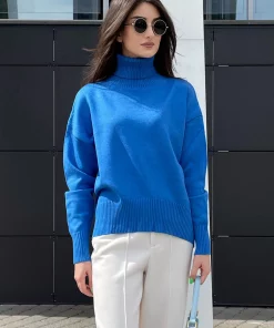 Pull à col roulé Chic automne hiver Femme