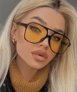 Lunettes de soleil oversize vintage Femme
