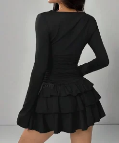 Mini robe à volants en cascade pour femme – Image 6