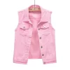 Gilets en jean couleurs pour femmes