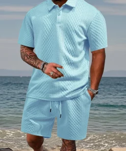 Ensemble Short Polo sport décontracté Hommes